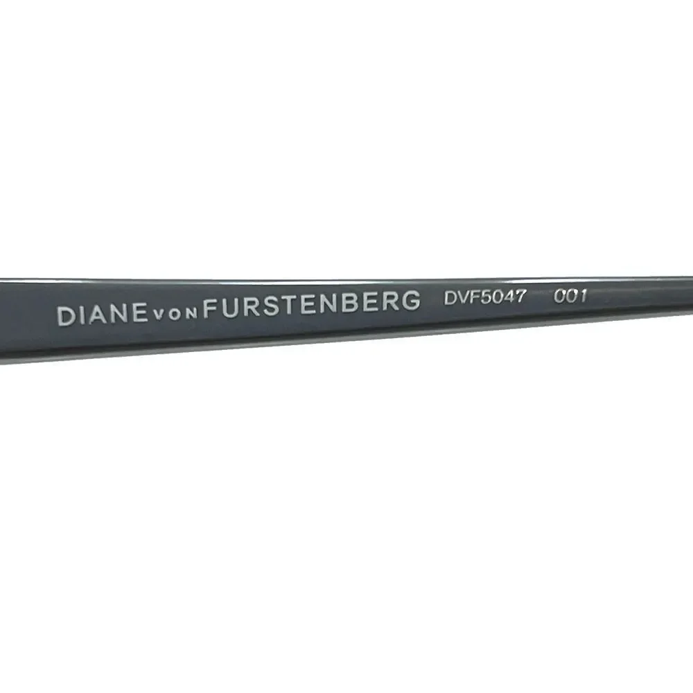 NEW Diane von Furstenberg DVF 5047 001 Black & Gray Eyeglasses Frames 50-17-135